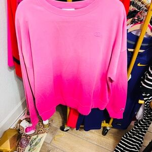 Champion Vibrant Pink Gradient Sweatshirt